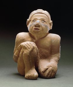Figura masculina sentada, 1300-1500